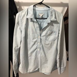 J. Crew Light Blue Chambray Shirt